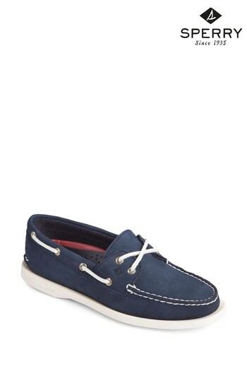 Sperry Blue Authentic Original Boat pleated-detail Shoes (589797) | £100