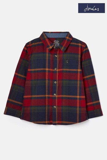 Joules Buchannan Red Checked Brushed Shirt (589911) | £22.95 - £28.95