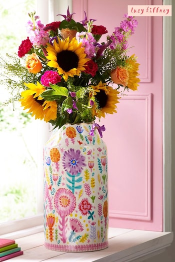 Lucy Tiffney Multi Floral Large Vase (589937) | £68