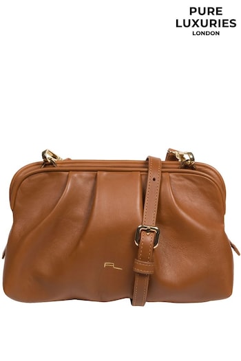 Pure Luxuries London Halsey Nappa Leather Cross-Body Clutch Bag (589999) | £59