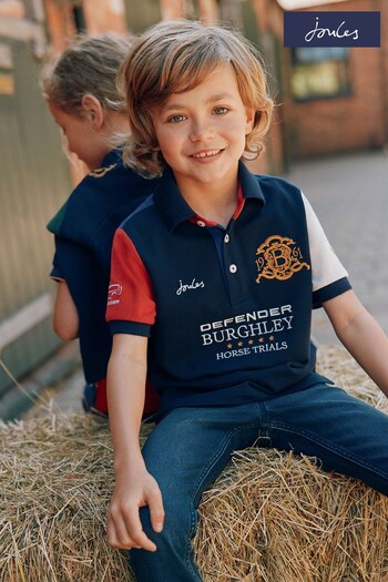 Joules Blue Burghley Polo Shirt (590042) | £29.95 - £31.95