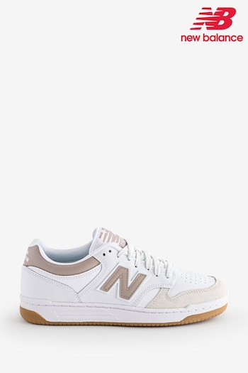 New Balance White/Silver Mens 480 Trainers (590069) | £90