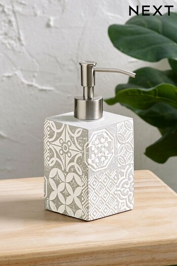 Natural Tile Print Soap Dispenser (590119) | £12
