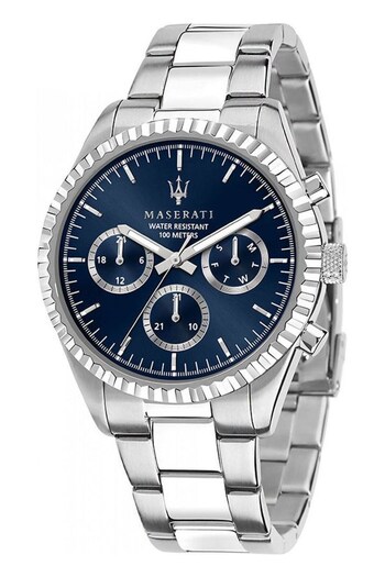 Maserati Gents Silver Tone Competizione Watch (590285) | £219