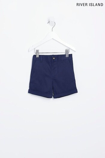 River Island Boys Blue Stretch Chino Shorts (590347) | £12