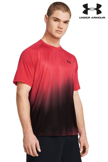 Under Armour 3022955-303 Red Tech Fade Short Sleeve T-Shirt (590500) | £31