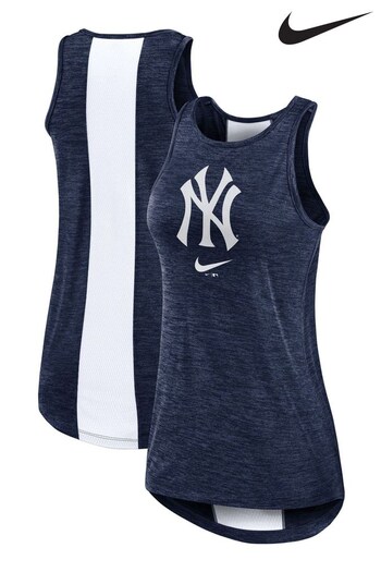 Nike Blue New York Yankees High Neck Tank Top (590507) | £30