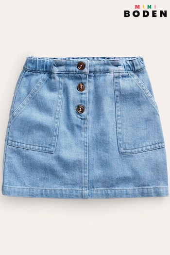 Boden Blue A-Line Mini Skirt (590644) | £25 - £29