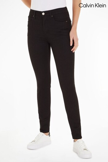Calvin Klein High Rise Skinny Black Jeans (591038) | £130