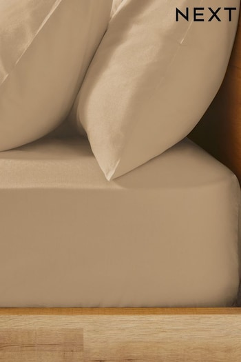 Mustard Yellow Deep Fitted Collection Luxe 200 Thread Count 100% Egyptian Cotton Percale Sheet (591132) | £20 - £30