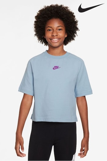 Nike Blue Littlewear Short-Sleeve Top (591163) | £33