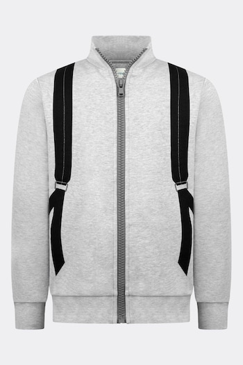 Boys Grey Backpack Print Zip-Up Top (591345) | £195 - £215