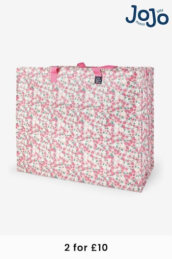 JoJo Maman Bébé Pink Strawberry Print Enormous Storage Bag (591353) | £7