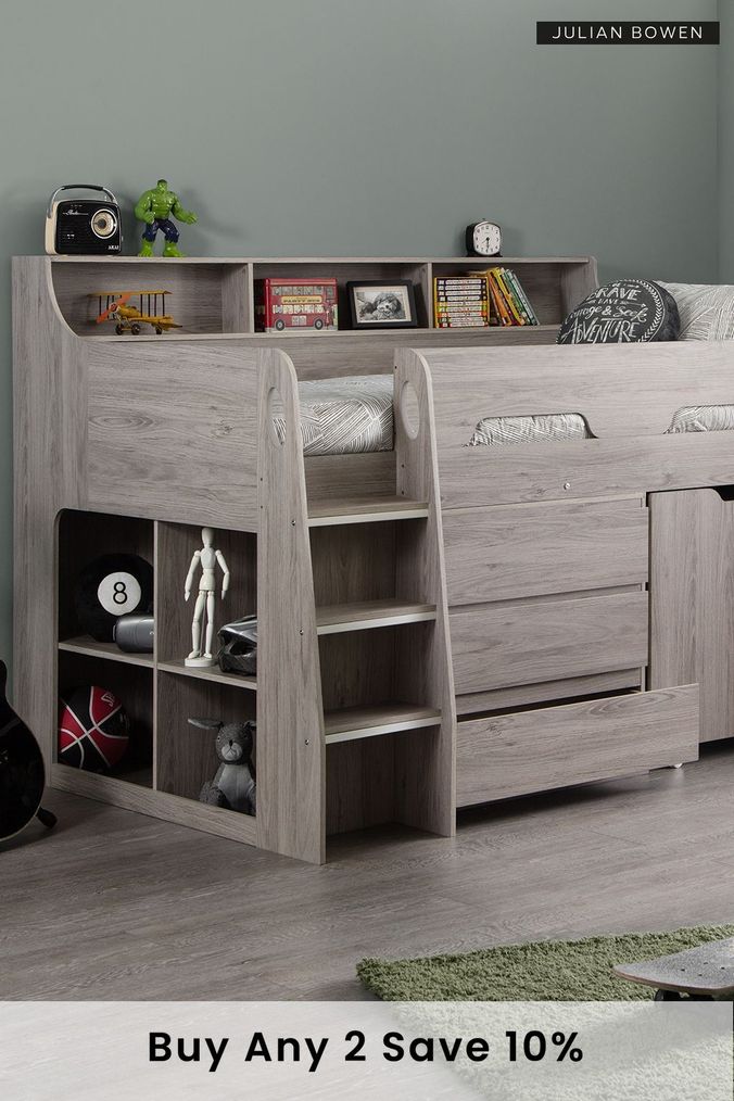 Oak mid sale sleeper bed