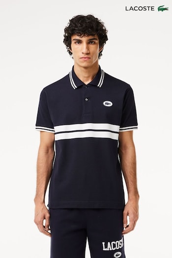 Lacoste Sweatshirt Striped Polo Shirt (591566) | £110