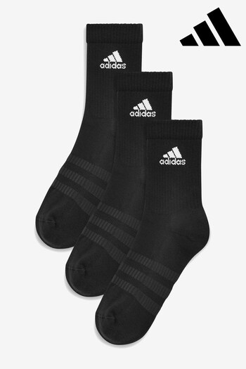 adidas Black Adult Cushioned Crew Socks (591749) | £12