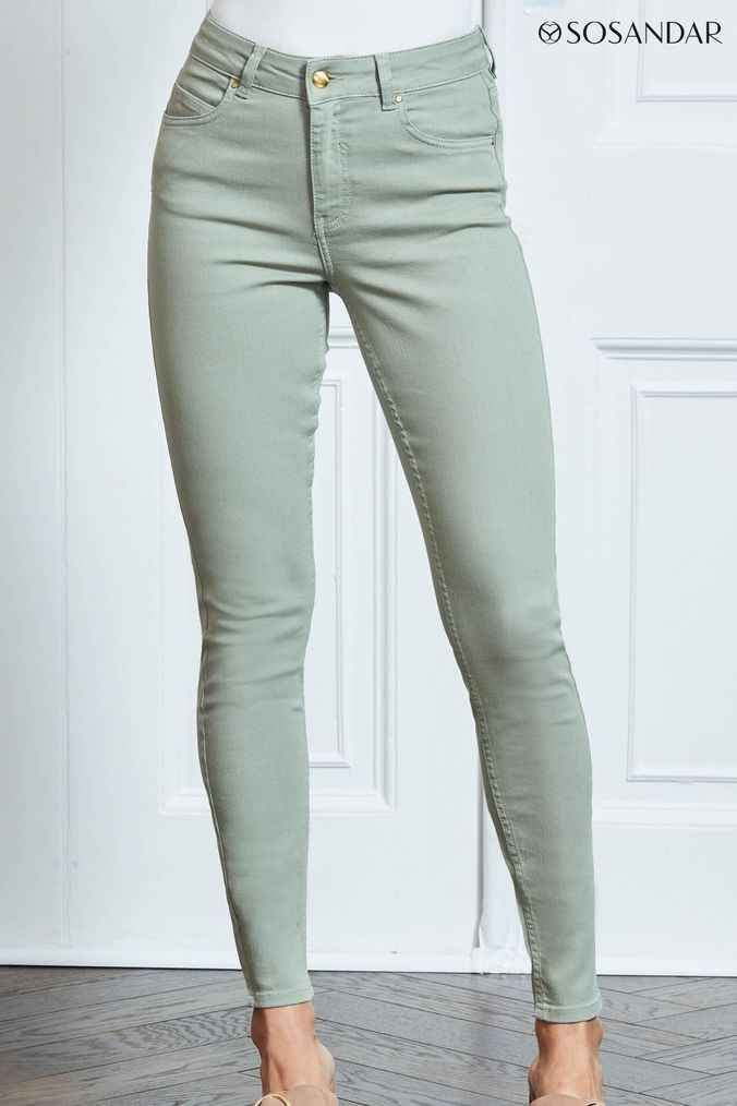 Womens green shop skinny pants