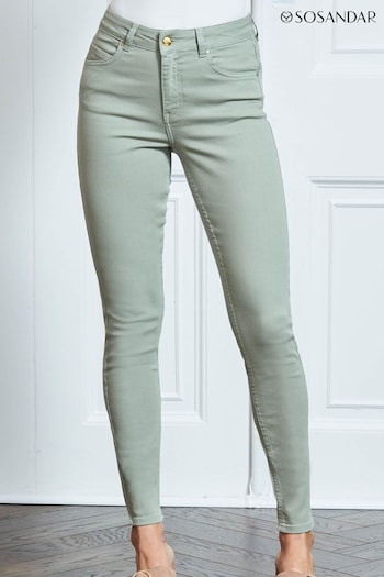 Sosandar Green Perfect Skinny Baker Jeans (592272) | £55