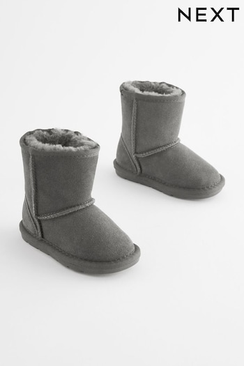 Grey Suede Warm Lined Boots (592609) | £25 - £31