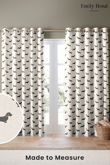 Emily Bond Natural Basil Made to Measure Curtains (592695) | £91