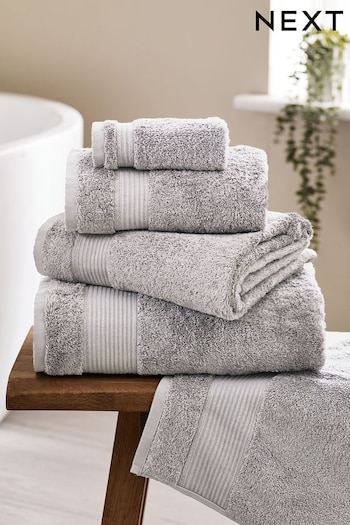 Silver Grey Egyptian Cotton Towel (592697) | £5 - £26