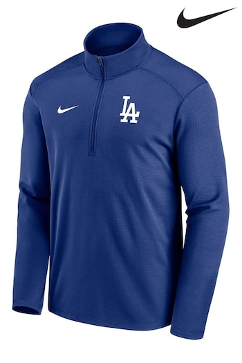 Nike Blue Los Angeles Dodgers Team Agility Logo Pacer Half Zip Sweat Top (593250) | £55