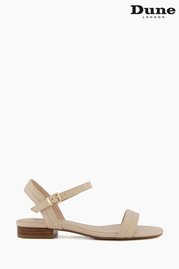 Dune London Pink Loyalty Stacked Low Block Sandals (593405) | £37