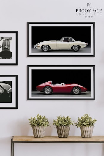 Brookpace Lascelles Red Maserati 250S Fantuzzi Artwork In Matt Black Frame (593409) | £177
