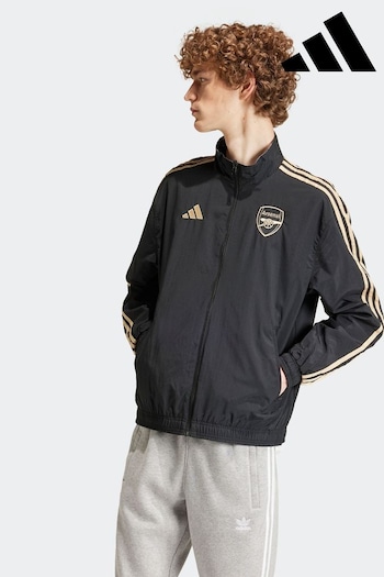 adidas Black Arsenal Ian Wright Anthem Jacket (593697) | £100