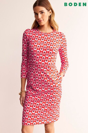 Boden Red Penelope Jersey Dress (594290) | £70