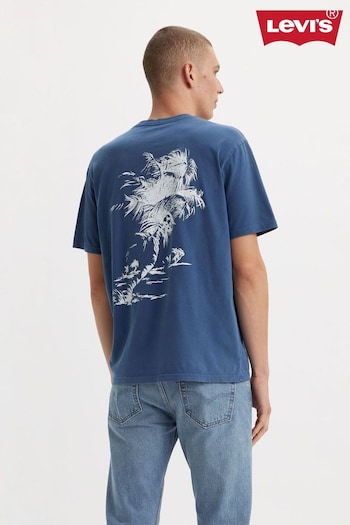 Levi's® Brin Palm Tree Relaxed Fit Back Print Graphic T-Shirt (594402) | £32