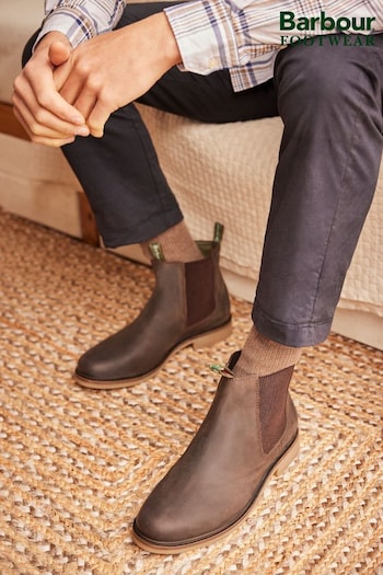 Barbour® Choco Brown Farsley Chelsea Boots pantal (594473) | £129