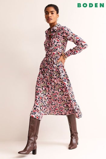 Boden Pink Kate Midi Shirt Dress (594492) | £120