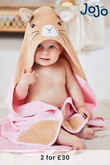 JoJo Maman Bébé Flopsy Bunny Hooded Towel (594578) | £21