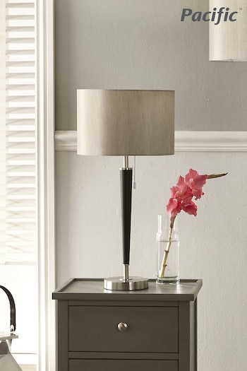 Pacific Silver Brass Task Table Lamp (594585) | £129