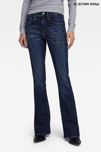 G Star Blue 3301 Flare Jeans (594834) | £130