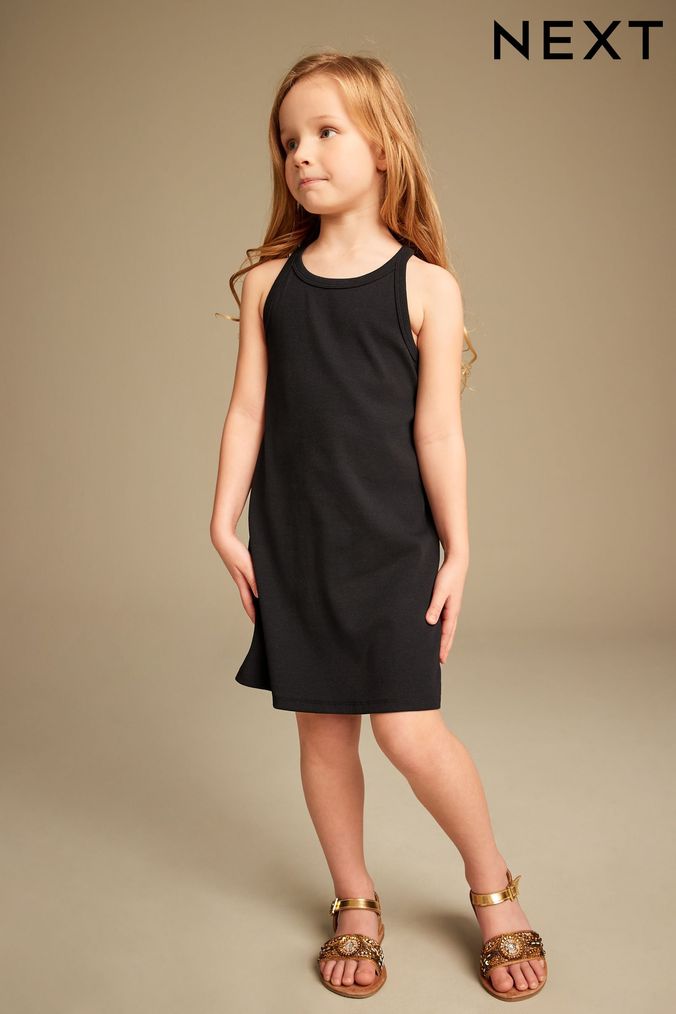 Girls sleeveless black dress top