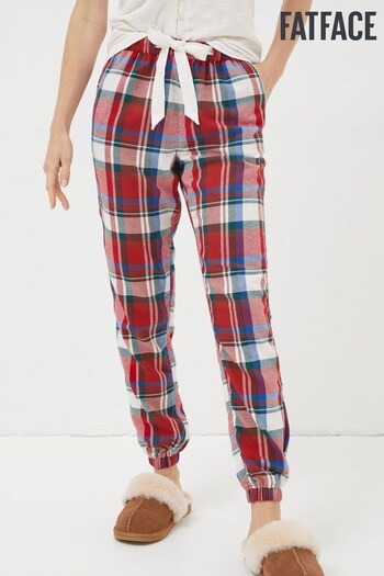 FatFace Red Cora Womens Check Pyjama Trousers (594898) | £34.50