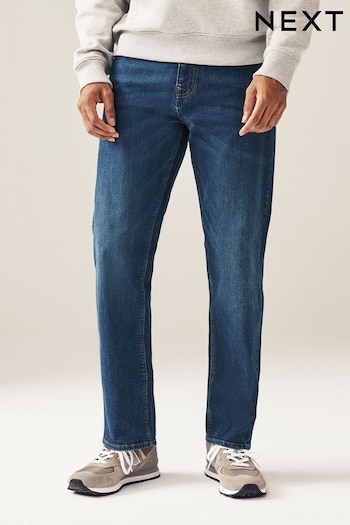 Mid Blue Straight Classic Stretch Jeans (595230) | £28