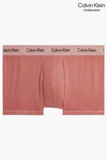 Calvin Klein Pink Low Rise Cotton Stretch Mineral Die Trunks (595375) | £25