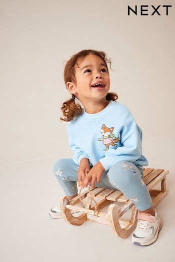 Blue Character Sweat and Leggings Set (3mths-7yrs) (595386) | £15 - £19