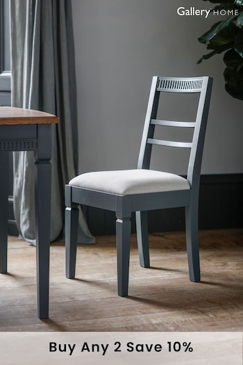 Gallery Home Navy/Grey Dining Chairs (595407) | £280