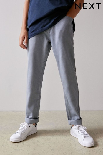 Blue Pale Regular Fit Cotton Rich Stretch Jeans (3-17yrs) (595947) | £12 - £17