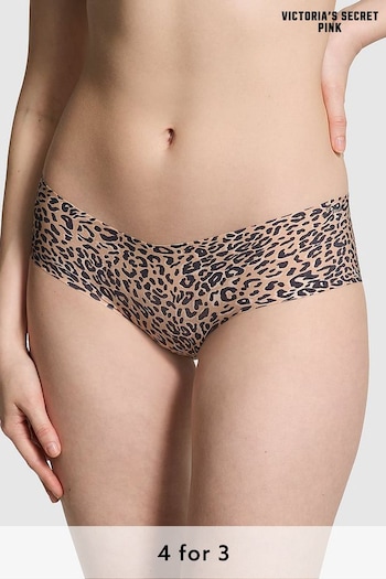 Victoria's Secret PINK Leopard Brown Hipster No Show Knickers (596010) | £9