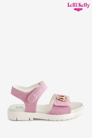 Lelly Kelly Pink Sparkle Peace Sandals (596150) | £45