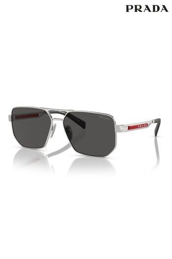 Prada Sport Silver 0PS 51ZS Sunglasses (596203) | £311