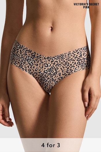 Victoria's Secret PINK Leopard Brown Cheeky No Show Knickers (596448) | £9