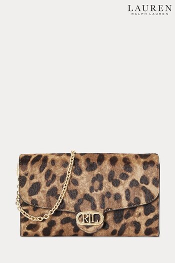 Lauren Ralph Lauren Leopard Print Adair Cross-Body Bag (596865) | £219