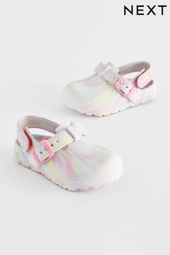 Light Marble Buckle Clogs (596896) | £8 - £10