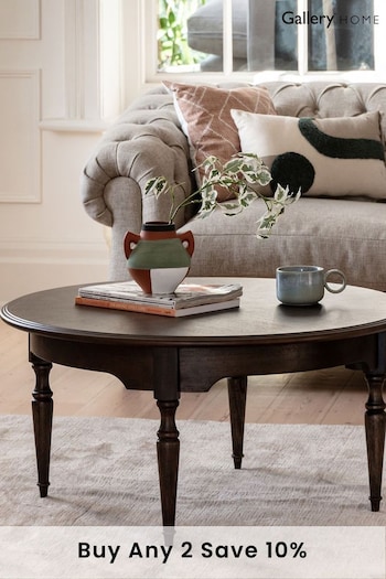 Gallery Home Brown Maddy Round Coffee Table (597493) | £490
